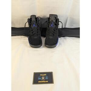Jordan 6 Retro "Aqua" GS Size 6.5Y Excellent Cond Black Concord 384665-004
